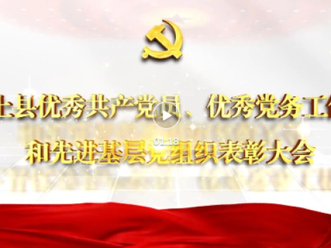 山东汶上县优秀共产党员、优秀党务工作者和先进基层党组织表彰大会召开  