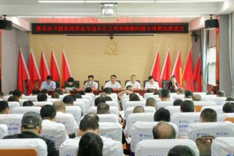 湖南邵东市卫健系统召开群众身边不正之风和腐败问题专项整治推进会